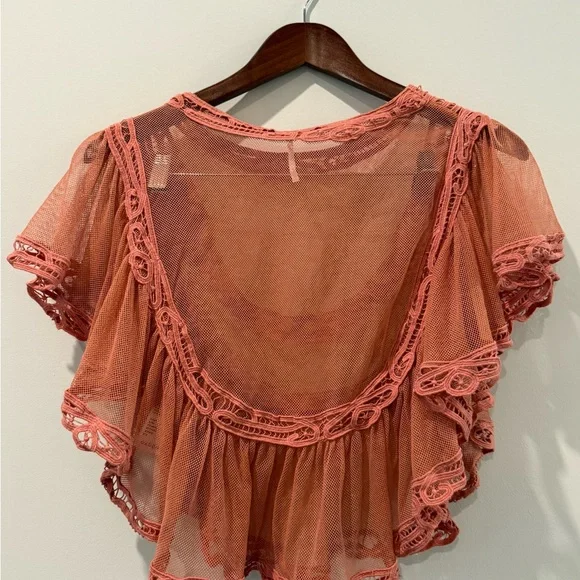 Free People Im pretty ok Lace Blouse - Picture 4 of 5